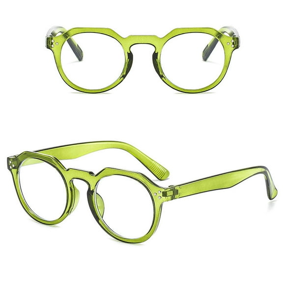 WREESH Irregular Fashion Anti-Blue Light Flat Mirror Retro Multicolor Full Frame Glass