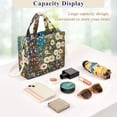 thumbnail image 5 of FORMRS Womens Corduroy Tote Bag Crossbody Shoulder Handbag with Pocket, Floral Garden, 5 of 7