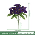 thumbnail image 2 of Faux Pansy Flower, Artificial Flowers for Vase, Silk Fake Bouquet Floral Arrangements Centerpieces Decor for Mother's Day Home Table Wedding, 2 of 5