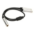 thumbnail image 2 of Cable Adaptador De 6,35 Mm A Doble De 6,35 Mm, Cable Divisor En Y De 6,35 Mm Hembra A Hembra Conector Chapado En Oro Duradero Y Estable Para Amplificadores Para Guitarras, 2 of 7
