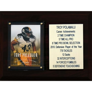 Troy Polamalu Pittsburgh Steelers 6'' x 8'' Plaque