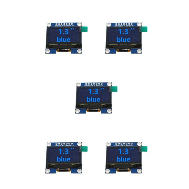 Monstrate Módulos de visualización de pantalla LED Pantalla de iluminación automática Puerto 12C GND Módulo OLED Azul Type2 NO2