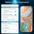 thumbnail image 3 of JZWAL-Screen Protector for Google Pixel 10 Pro XL/Pixel 9 Pro XL, Tempered Glass Film with Easy Installation Tool, Fingerprint Compatible, HD Clear, 3-Pack, 3 of 4