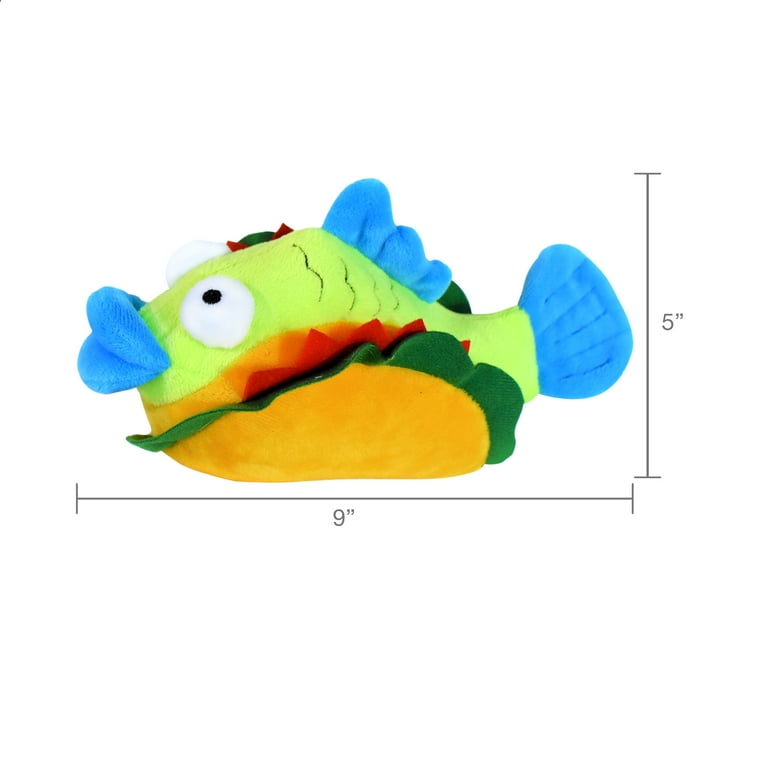 Vibrant Life Fish Taco Plush Dog Toy Walmart