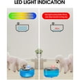 thumbnail image 4 of WOPET W300 Pet Dog Cat Water Fountains , 67oz/2L with 1 Filter, Attract LED Light, Blue, 4 of 7