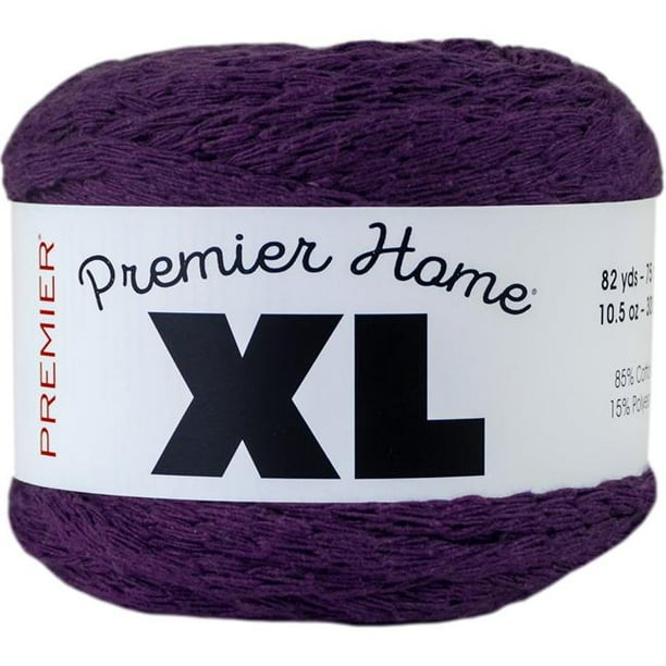 Premier Yarns 109706 Home Cotton Yarn Solid, Eggplant Extra Large