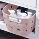 thumbnail image 5 of Almacenamiento y organización del baño, cesta de plástico para guardar artículos diversos del hogar, armario de escritorio, cesta rectangular pequeña, cesta transparente para el baño, estante para gua, 5 of 6