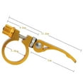 thumbnail image 2 of Cycling Cycling Parts 25.4/28.6/31.8/34.9mm Aluminium Alloy Mountain MTB BMX 5 Colors Bicycle Seatpost Clamps Seatpost Clamp Bike Seat Clamp Bike Seat Post Tube Clip YELLOW 28.6MM, 2 of 8