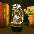thumbnail image 2 of Luz nocturna de dibujos animados de Dragon Ball, Goku, figura de Anime, luz LED de noche, adorno Super Saiyan, lámpara de Anime 3D, regalos de cumpleaños y Navidad, 2 of 5