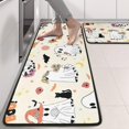 thumbnail image 2 of Kitchen Rugs Sets Of 2,Halloween Cute Ghosts with Boo Anti Fatigue Kitchen Mat Rugs Non Slip Washable,Decorative Kitchen Floor Mats for Kitchen,Sink,Laundry,17"x47"+17"x47", 2 of 5