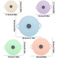 thumbnail image 5 of Set Of 5 Food Savers Lid Microwaves Safe Nonslip Kitchen Storage Bowl Pot Covers, 5 of 13