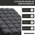 thumbnail image 2 of Mattress Topper, Extra Thick, Plush Quilted Pad With 8-21 Inch Deep Pockets, Overfilled With Breathable Polyester, Mattress Protector- Machine Washable, Mattress Topper Clearance, 2 of 6