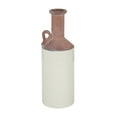 thumbnail image 6 of DecMode 15" White Ceramic Vase with Pink Accents, 6 of 7