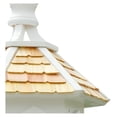 thumbnail image 5 of White Enchantment House – Large Wooden Outdoor Birdhouse with Hexagonal Design, Easy Post Mount, Ventilated, Weather-Resistant, Perfect Garden & Backyard Shelter, 5 of 9