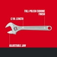 thumbnail image 2 of Craftsman Adj. Wrench,1 5/8" Jaw Capacity,12" L CMMT81624, 2 of 3