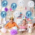thumbnail image 6 of Unique Bargains 10Pcs Latex Party 12inchch Round Helium Balloons Blue, 6 of 6