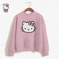 thumbnail image 1 of Sudaderas con capucha con estampado de HELLO KITTY para mujer, ropa de calle bonita de gran tamaño, Jersey recortado, Y2k, 1 of 4
