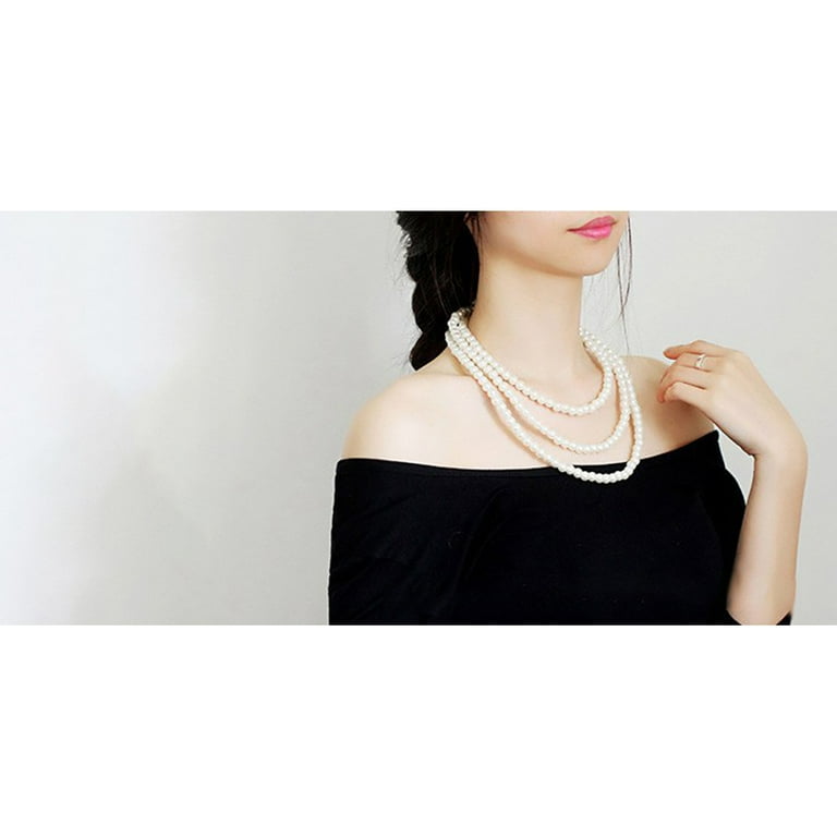 Personalized pearl necklace deals
