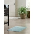 thumbnail image 3 of Rugs.com Bano Everyday Bath Mat Collection Rug – 1' 8 x 2' 7 Powder Blue Machine Washable Shag Bath Mat, Extra Soft and Absorbent, Non-Slip, Quick Dry, Perfect for Bathroom, 3 of 5
