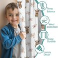 thumbnail image 3 of Blackout Kids Curtains,White Highland Cow Flower Pattern Childrens Insulated Curtains Set Of 2,Bedroom Essentials,Toddler Room Decor 42"x54", 3 of 5