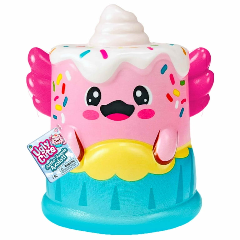 JA-RU Jumbo Foam Axolotl Friend Fidget Toy, Slow Rise Sensory