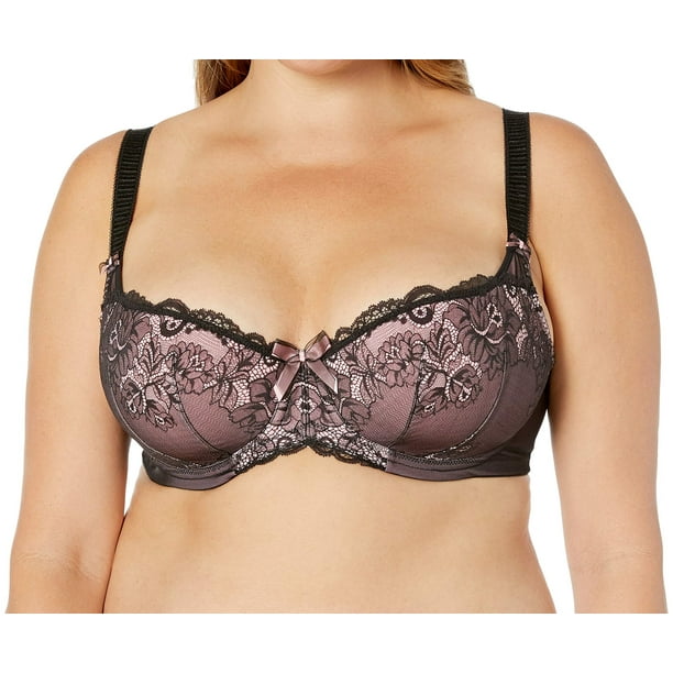 Elomi Women's Bra 38DD Padded Half Cup Lace 38 Walmart