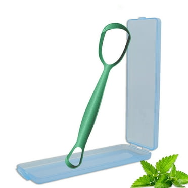 RAGUPEL 2Pcs Tongue Scraper,Metal Tongue Scraper,Oral Care,Double-Effect Bad Breath Treatment for Adults,Tongue Cleaner