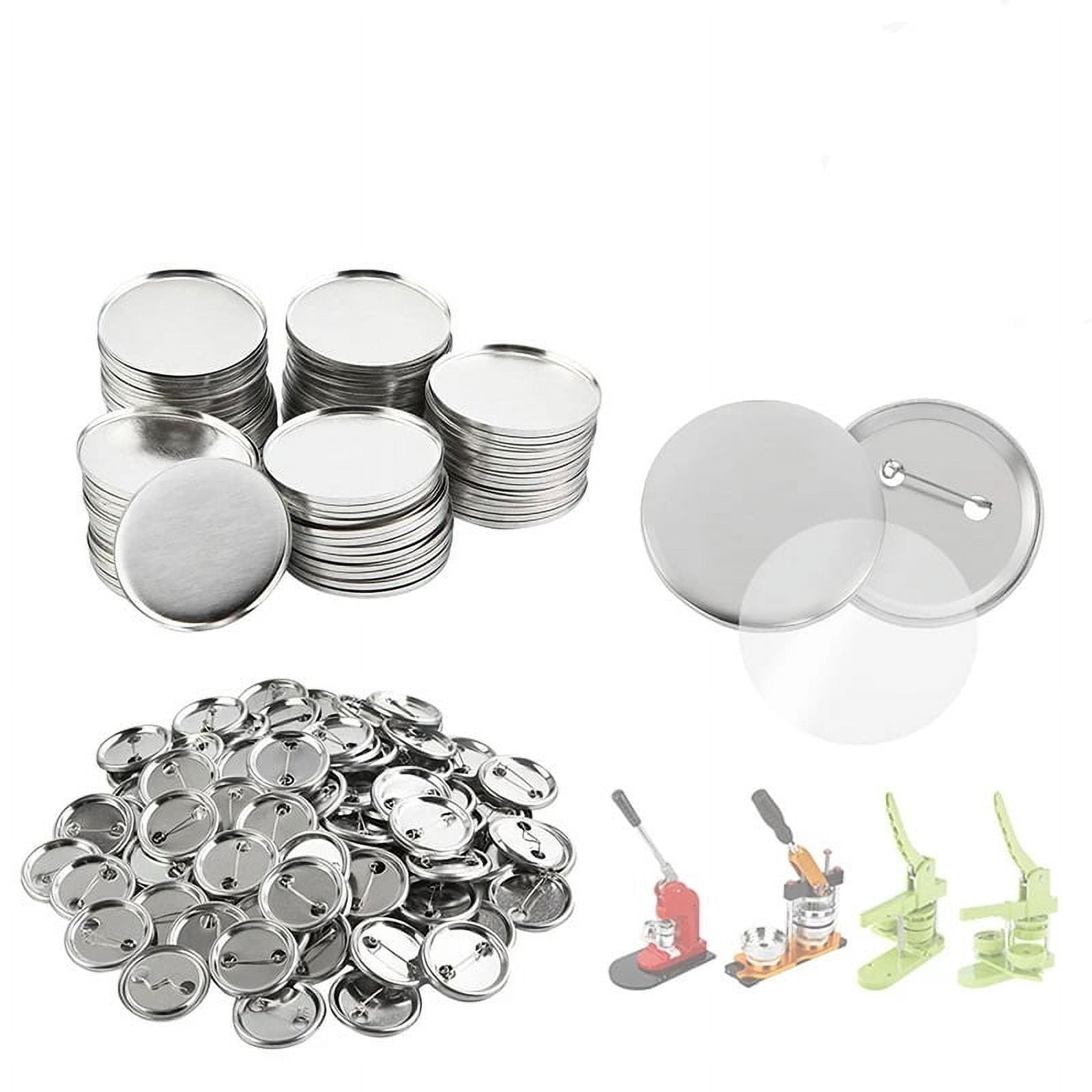 100Set Blank Badge Pin Button Maker Making Parts Supplies 58mm DIY Button Making ,Beginner-Friendly