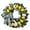 Multicolor, variant on Summer Door Wreath, Artificial Lemon Wreath, Front Door Indoor Outdoor Wall Decor With Green Leaves Roses And Bow, Durable Plastic Material, 17.72 Inch Diameter, Easy To Clean Maintenance