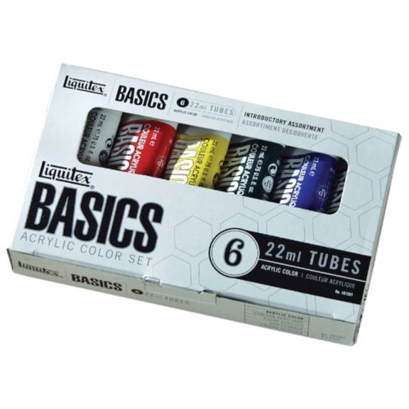 Liquitex Basics Acrylic Paint Tubes - 6 Colors