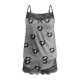 thumbnail image 4 of Puntoco Camisetas sin mangas con encaje y estampado sexy para mujer, pantalones cortos de empalme, conjunto informal Puntoco Puntoco-465, 4 of 5
