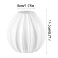 thumbnail image 3 of YFTDEF Pumpkin Shaped Plastic Flower Pot, 5.51x3.94x3.94in, White Decorative Vase, Festive Decor for Halloween and Thanksgiving, Indoor or Outdoor Planting, 3 of 4