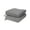 Slate Grey, variant on Island Retreat All-Weather Outdoor Solid Color Seat Cushion - Black - Set of 2