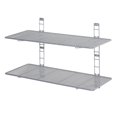 thumbnail image 7 of 2-Tier Heavy-Duty Wall Mount Floating Steel Wire Mesh Storage Shelves by Seville Classics, 7 of 7