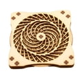 thumbnail image 2 of Posavasos de madera, juguete antiestrés, protector rústico de mostrador, posavasos giratorio para mesa de comedor, oficina, bar, decoración del hogar, Estilo A, 2 of 8