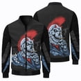 thumbnail image 4 of Chaqueta cortavientos con estampado de personajes de dibujos animados en 3D para hombre, para deportes al aire libre, ciclismo, moda de invierno, 4 of 4
