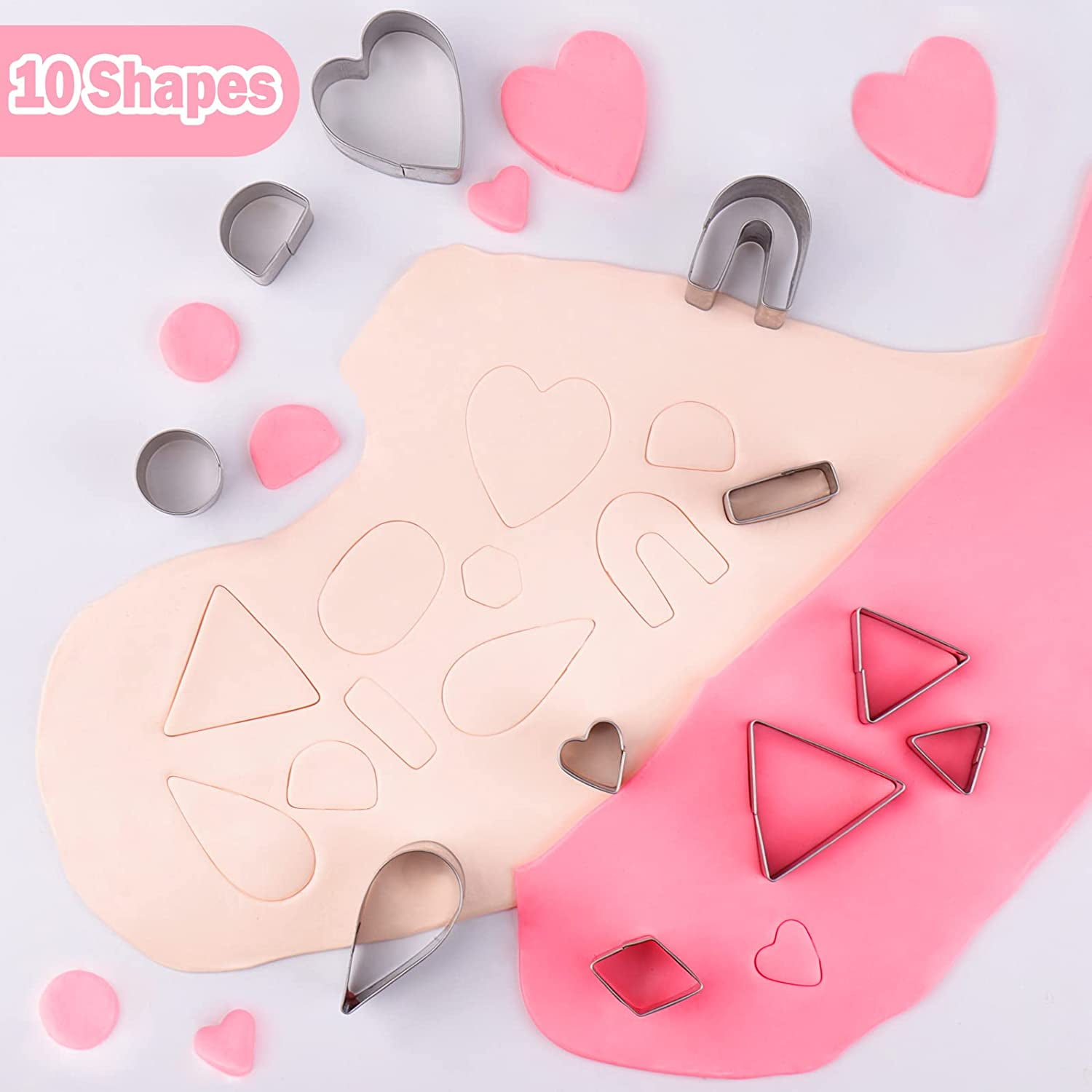  Polymer Clay Cutters for Earrings Making, 705 PCS Set with 49  Shapes Stainless Steel Cutter Tools, 640 Jewelry Accessories, 16 Circle  Shape Earring
