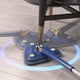 thumbnail image 3 of Cuidado versátil del hogar, cabezal de trapeador triangular con escurridor automático deslizable, almohadillas de microfibra que garantizan un secado rápido y capacidades de limpieza en seco y, 3 of 5