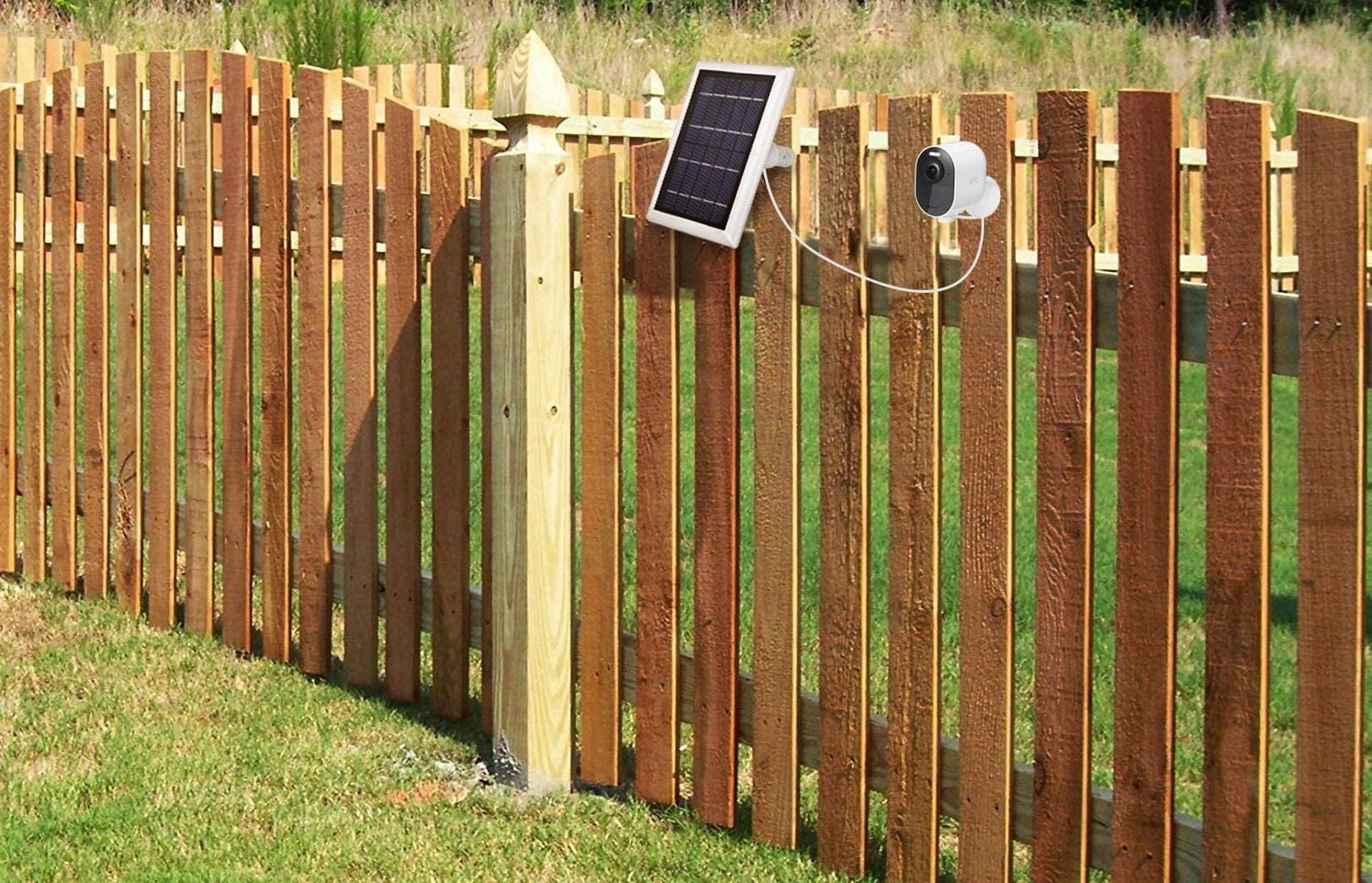 Wasserstein Solar Panel Compatible with Arlo Ultra/Ultra 2, Arlo Pro 3/Pro 4 and Arlo Floodlight ONLY with 13.1ft Cable (2 Pack, White) - Camera Not Included