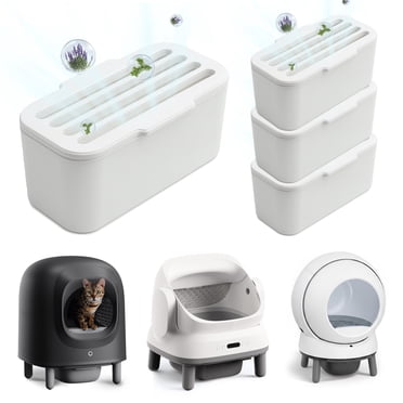 Aoruefar Pet Odor Eliminator Deodorization Box for Self Cleaning Cat Litter Box, Contains 4 Packs , Compatible with Aoruefar Automatic Cat Litter Box