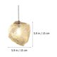 thumbnail image 2 of Lámpara de techo de cristal con forma de cubo de hielo, estilo nórdico, elegante lámpara de araña para dormitorio y cafetería., 2 of 5