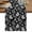 Black, variant on Grey Paisley Table Runner, Ethnic Vintage Floral Botanical Abstract Washable Cotton Linen Table Runners 36 Inches Long, Dresser Scarf Runner for Nightstand/End Tables/Round Tables 13''x36''