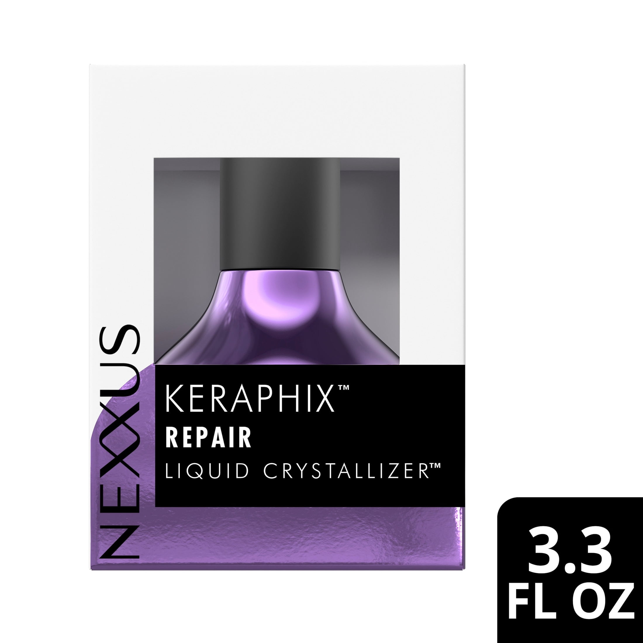 (6 pack) Nexxus Keraphix Liquid Crystallizer Reconstructive Leave-In Hair Strengthening Treatment Serum For Damaged Hair Powered By KRT Keratin Resistance Therapy With Liquid Crystal Amino Acids, 3.3 fl oz