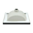 thumbnail image 4 of 18" Ceramic Square Vanity Sink Top in Matte Black, 4 of 8