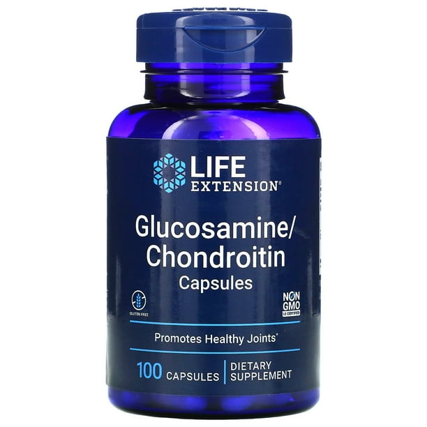 Life Extension Glucosamine/Chondroitin Capsules, 100 Capsules Walmart