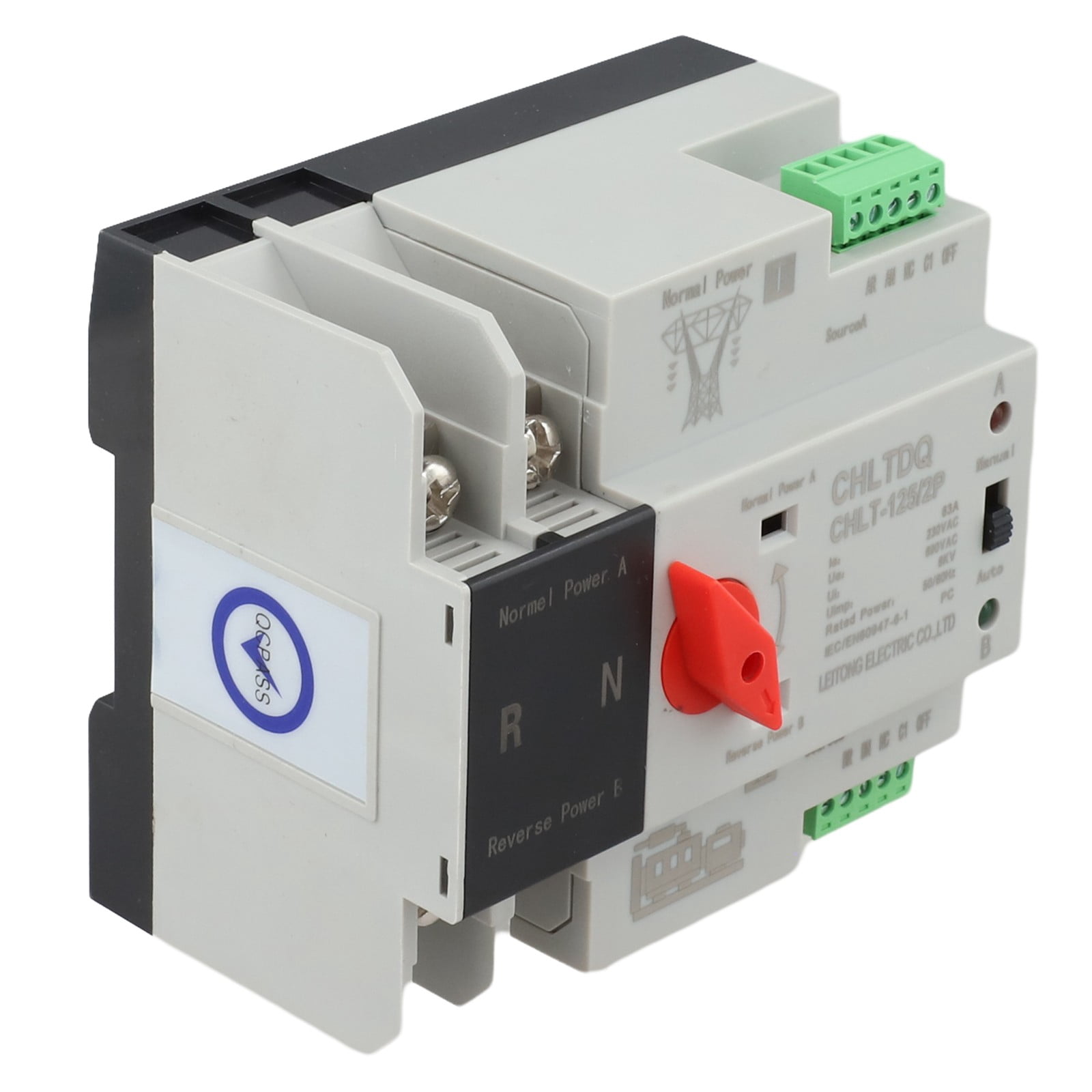 2P Automatic Transfer Switch 230Vac 63A Dual Power Uninterrupted Transfer Switch