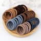 thumbnail image 4 of 50pcs/Set Women Girls Basic Hair Bands 1.57inch Simple Solid Colors Elastic Headband Hair Ropes Ties Hair Accessories Ponytail Holder, 4 of 5