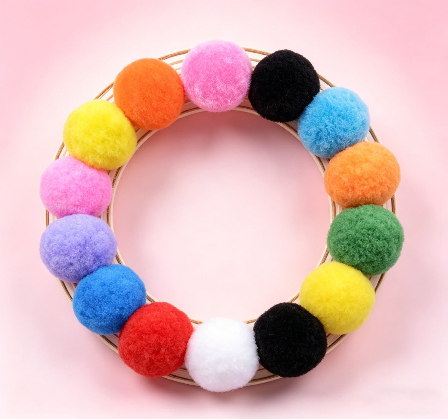 2 Inch Craft Pom Poms,TGY 72 Pcs Arts and Crafts Pom Poms,Soft Fuzzy Pom Poms Balls for DIY Decorations
