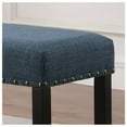 thumbnail image 6 of Roundhill Furniture Biony Upholstered Bench, Blue, 6 of 6