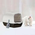 thumbnail image 6 of YWMJZEU Enclosed Cat Litter Tray Cat Litter Boxes Detachable Kitten Potty Pan Cat Litter Black, 6 of 8